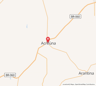 Map of Acreúna, Goiás
