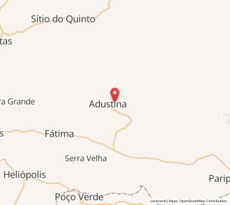 Map of Adustina, Bahia