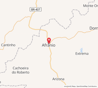 Map of Afrânio, Pernambuco