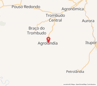 Map of Agrolândia, Santa Catarina