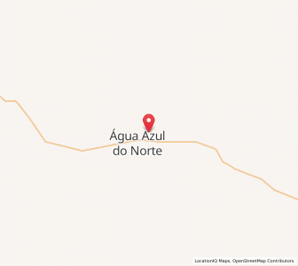 Map of Água Azul do Norte, Pará