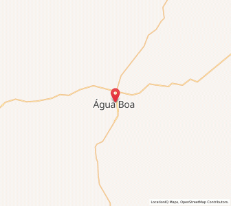 Map of Água Boa, Mato Grosso