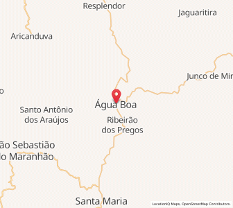 Map of Água Boa, Minas Gerais