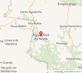 Map of Água Doce do Norte, Espírito Santo