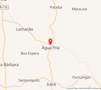 Map of Água Fria, Bahia