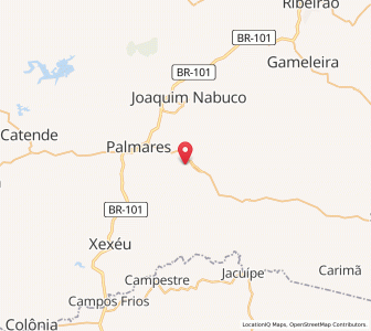 Map of Água Preta, Pernambuco