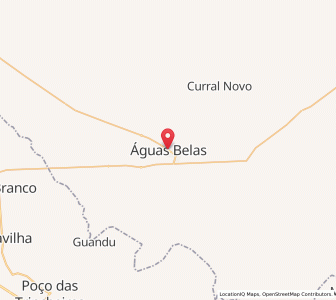 Map of Águas Belas, Pernambuco