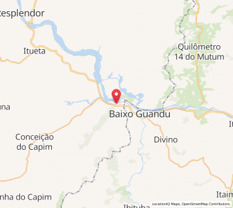 Map of Aimorés, Minas Gerais