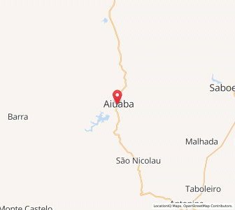 Map of Aiuaba, Ceará