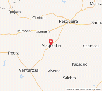 Map of Alagoinha, Pernambuco