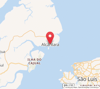 Map of Alcântara, Maranhão