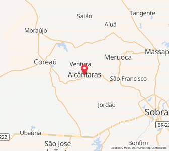 Map of Alcântaras, Ceará
