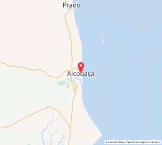 Map of Alcobaça, Bahia