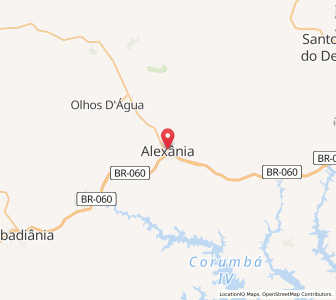 Map of Alexânia, Goiás