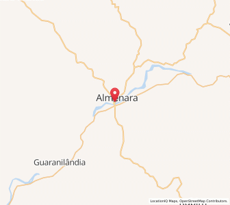 Map of Almenara, Minas Gerais