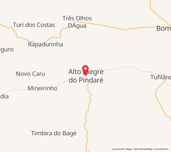 Map of Alto Alegre do Pindaré, Maranhão
