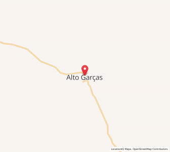 Map of Alto Garças, Mato Grosso