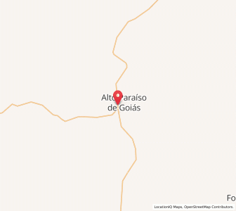 Map of Alto Paraíso de Goiás, Goiás