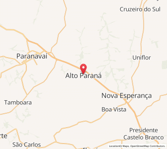 Map of Alto Paraná, Paraná