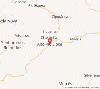 Map of Alto Rio Doce, Minas Gerais