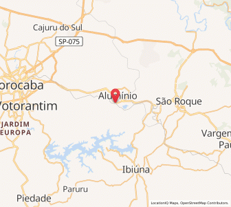 Map of Alumínio, São Paulo