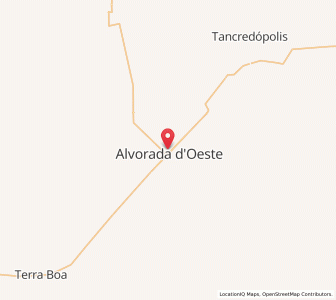 Map of Alvorada D'Oeste, Rondônia