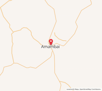 Map of Amambai, Mato Grosso do Sul