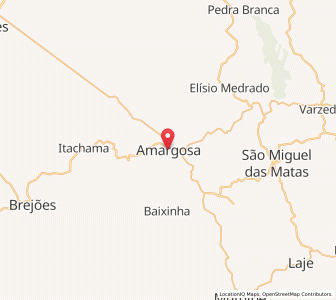 Map of Amargosa, Bahia