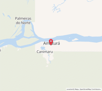 Map of Amaturá, Amazonas