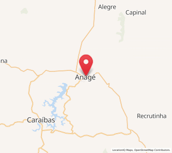Map of Anagé, Bahia