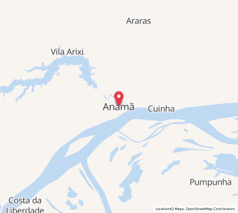 Map of Anamã, Amazonas