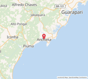 Map of Anchieta, Espírito Santo