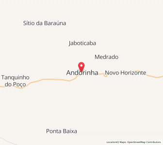 Map of Andorinha, Bahia