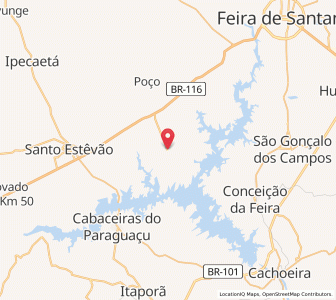 Map of Antônio Cardoso, Bahia