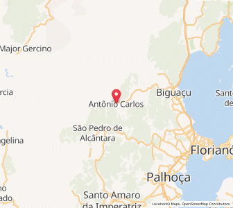 Map of Antônio Carlos, Santa Catarina