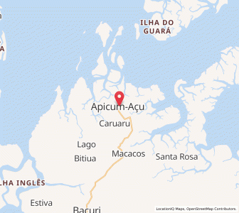 Map of Apicum-Açu, Maranhão