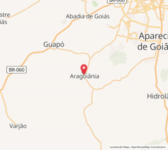 Map of Aragoiânia, Goiás