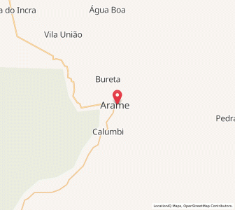 Map of Arame, Maranhão