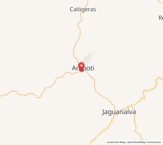 Map of Arapoti, Paraná