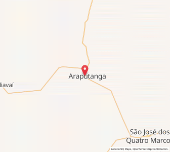 Map of Araputanga, Mato Grosso