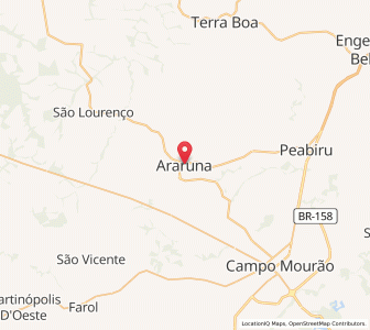 Map of Araruna, Paraná