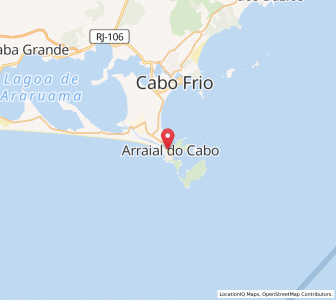Map of Arraial do Cabo, Rio de Janeiro