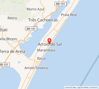 Map of Arroio do Sal, Rio Grande do Sul