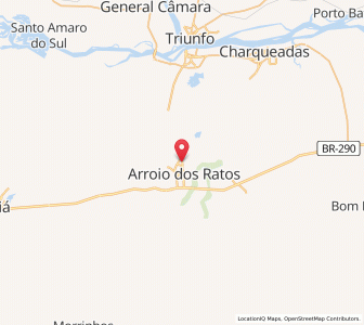 Map of Arroio dos Ratos, Rio Grande do Sul