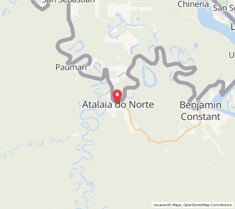 Map of Atalaia do Norte, Amazonas