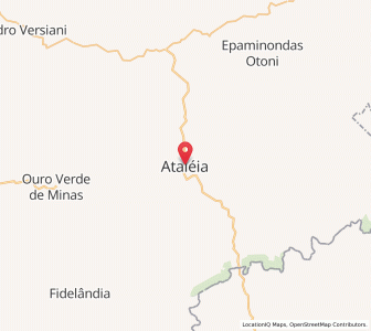 Map of Ataléia, Minas Gerais
