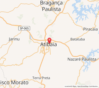 Map of Atibaia, São Paulo