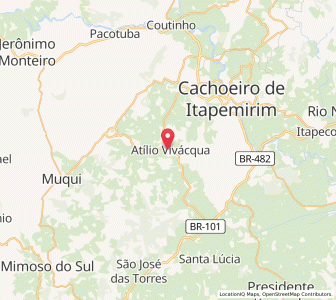 Map of Atilio Vivacqua, Espírito Santo