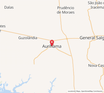 Map of Auriflama, São Paulo