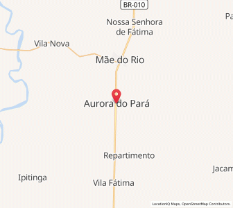 Map of Aurora do Pará, Pará